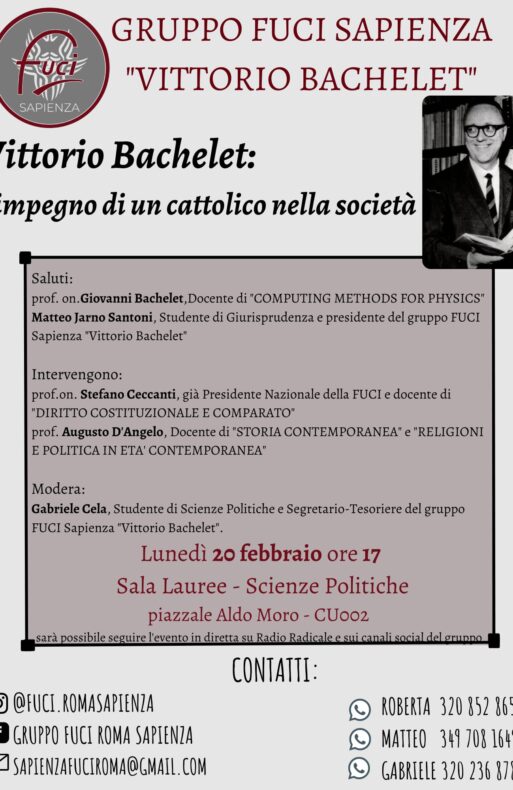 Vittorio Bachelet: l’impegno di un cattolico nella società