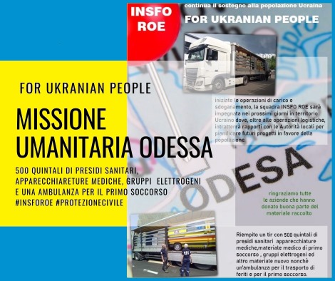 MISSIONE UMANITARIA A ODESSA –  31 MAGGIO/3 GIUGNO 2023