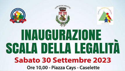 INAUGURAZIONE SCALA DELLA LEGALITA’ DI CASELETTE