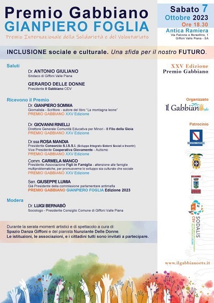 PREMIO GABBIANO  – Premio Internazionale Solidarietà e Volontariato