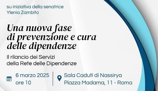 LE DIPENDENZE NON VANNO SOTTOVALUTATE NÉ BISOGNA RASSEGNARSI. LA RETE DEI SERVIZI INTEGRATI DEVE ESSERE RILANCIATA E POTENZIATA. LA PROPOSTA DI LEGGE DEL PD.